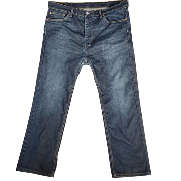 Levi's Other - Levi's 505 Jeans Men's 40X30 Blue Dark Wash Straight Fit Classic Denim